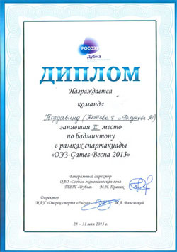 Команда ГК «Нордавинд» успешно выступила на Спартакиаде-2013 ОЭЗ «Дубна»